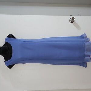 Elegant Sleeveless Blue Dress